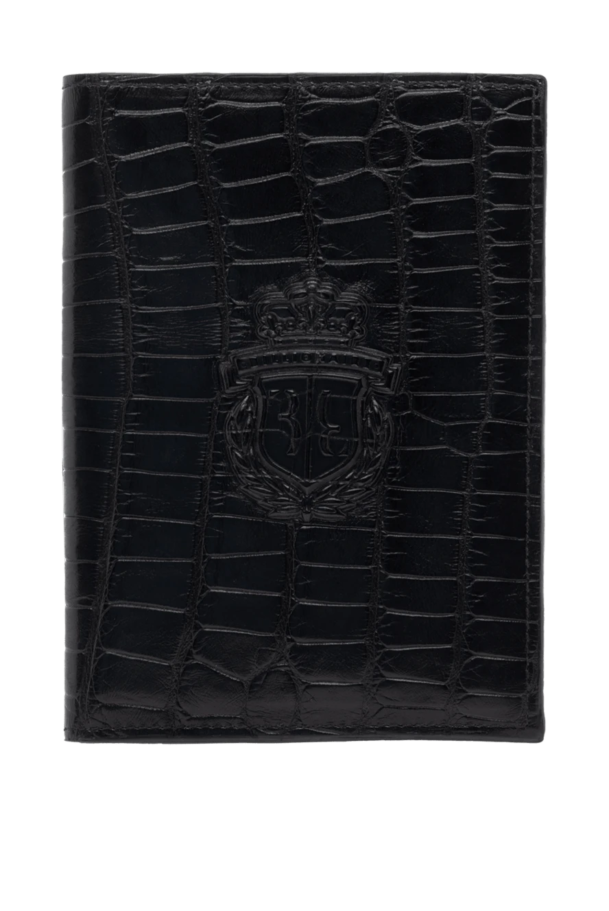 Billionaire man passport cover made of crocodile skin black for men купить с ценами и фото 143648 - photo 1