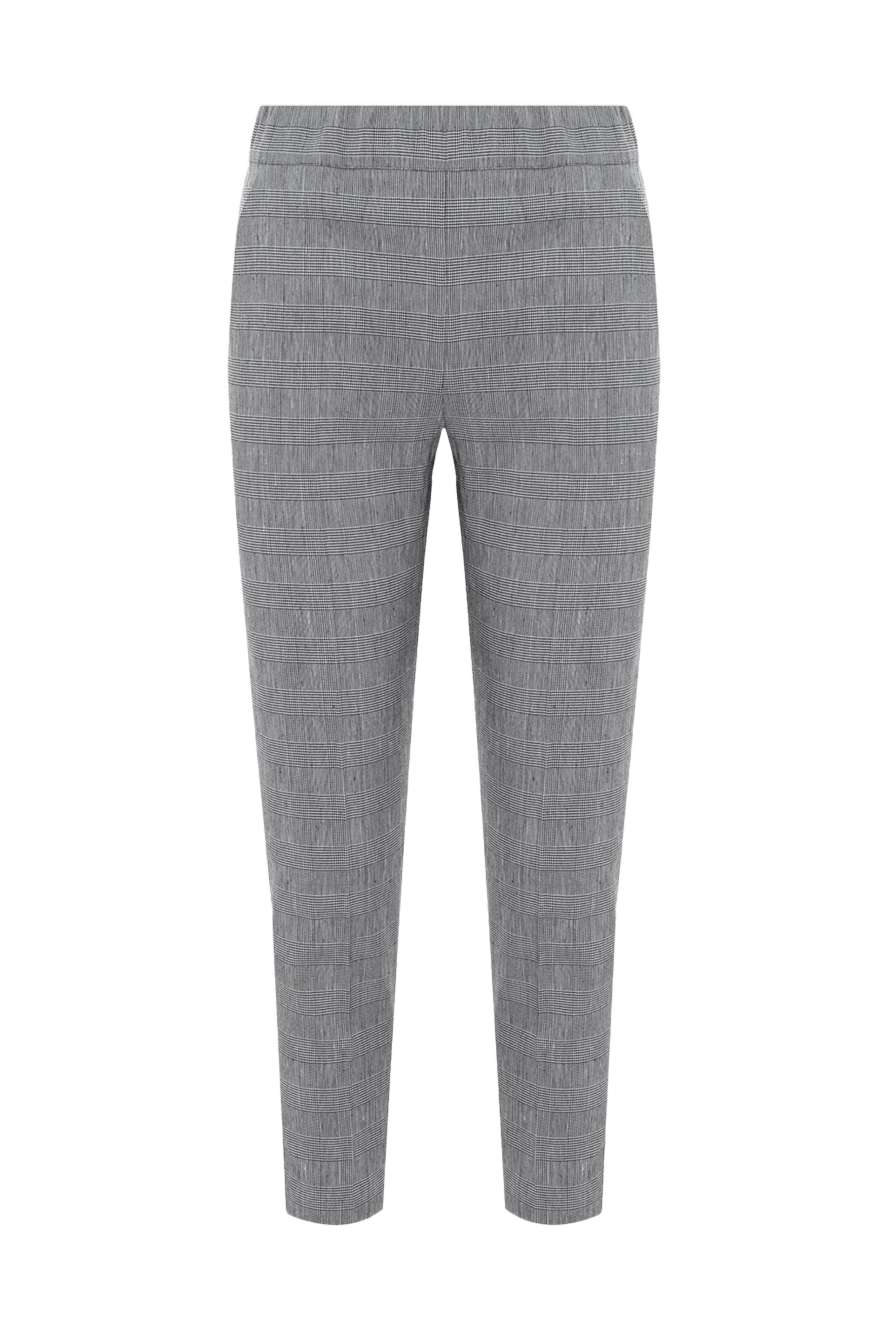 D.Exterior woman gray linen and polyamide trousers for women купить с ценами и фото 143917 - photo 1