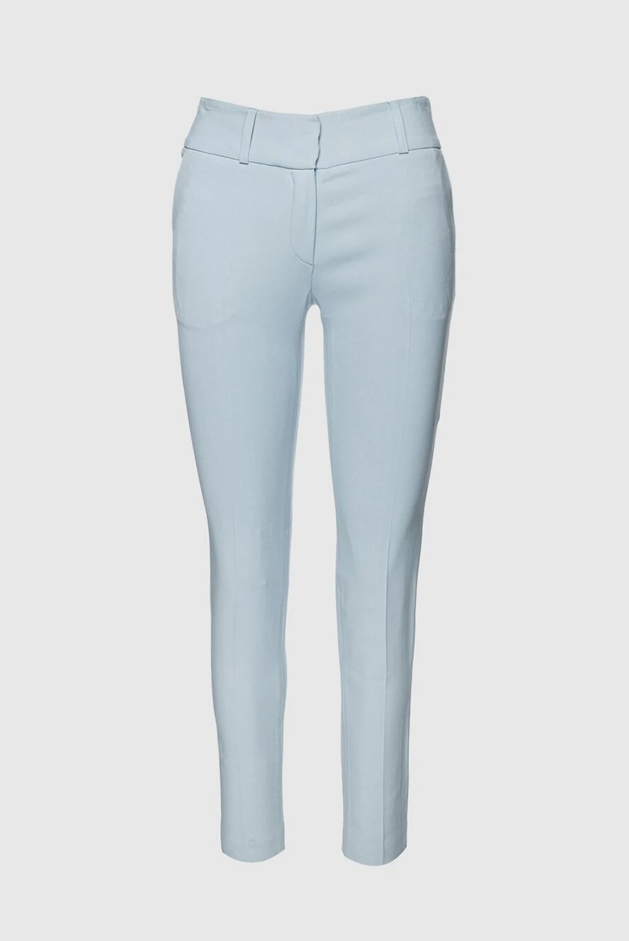 Max&Moi woman blue viscose and acetate trousers for women купить с ценами и фото 143961 - photo 1