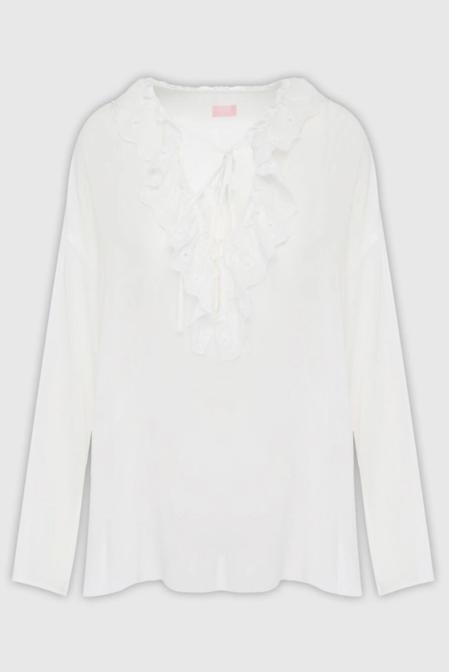 Giamba woman white polyester blouse for women купить с ценами и фото 143997 - photo 1