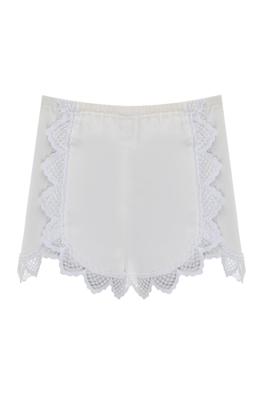 Giamba woman white cotton shorts for women купить с ценами и фото 143999 - photo 1