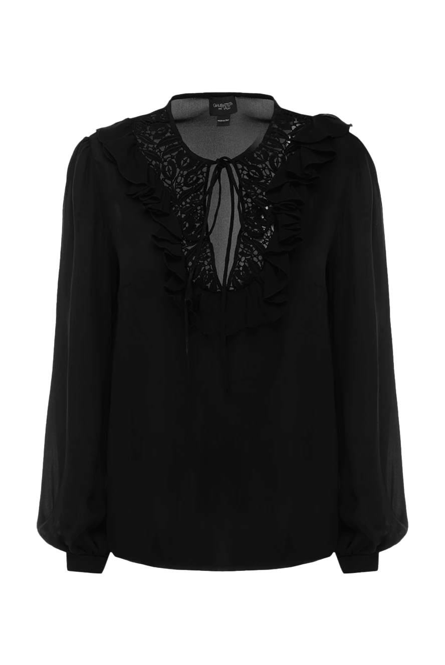 Giambattista Valli woman black silk blouse for women купить с ценами и фото 144009 - photo 1