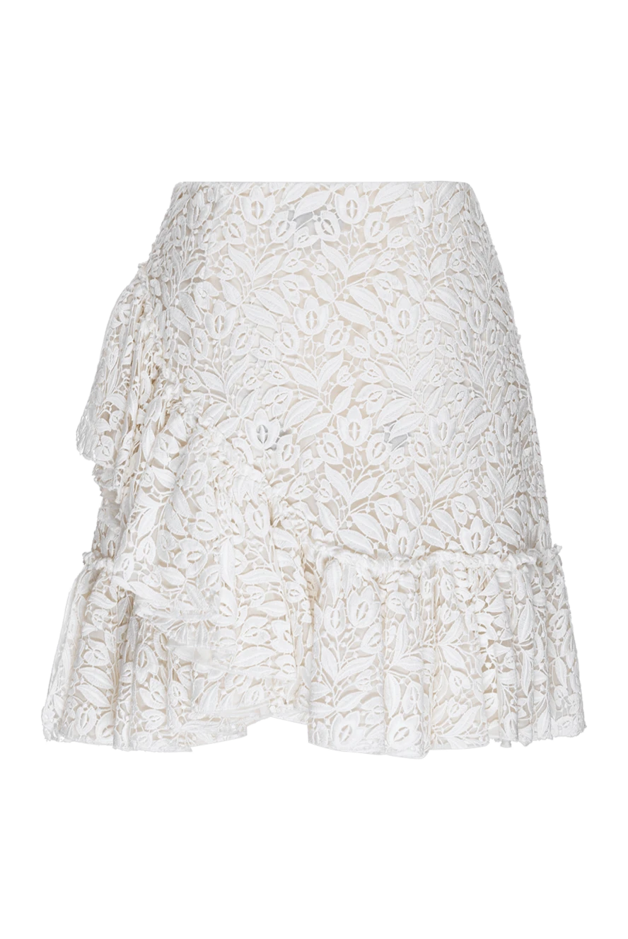 Giambattista Valli woman white cotton and polyester skirt for women купить с ценами и фото 144012 - photo 1