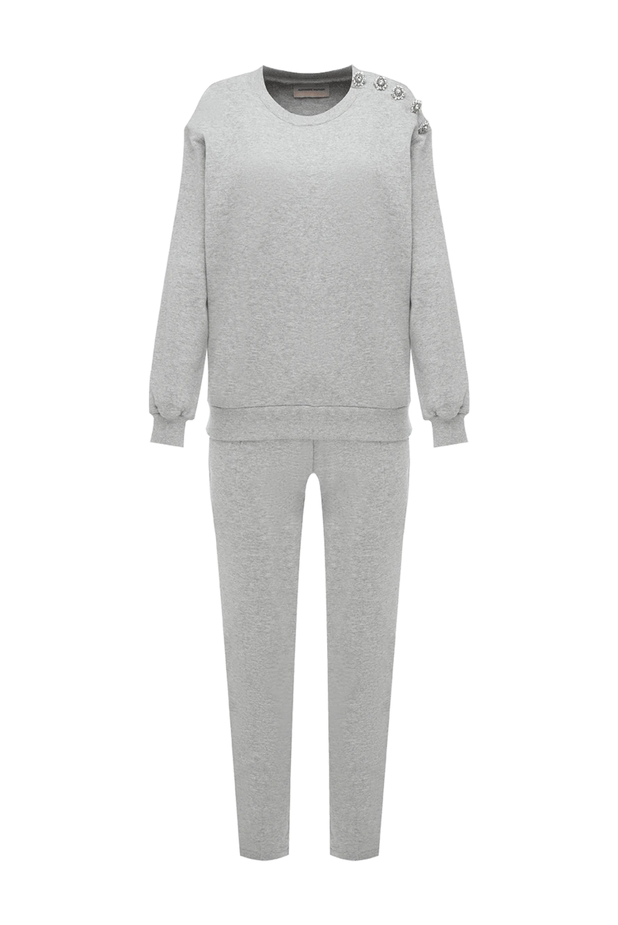 Alexandre Vauthier woman women's gray walking suit made of cotton купить с ценами и фото 144027 - photo 1