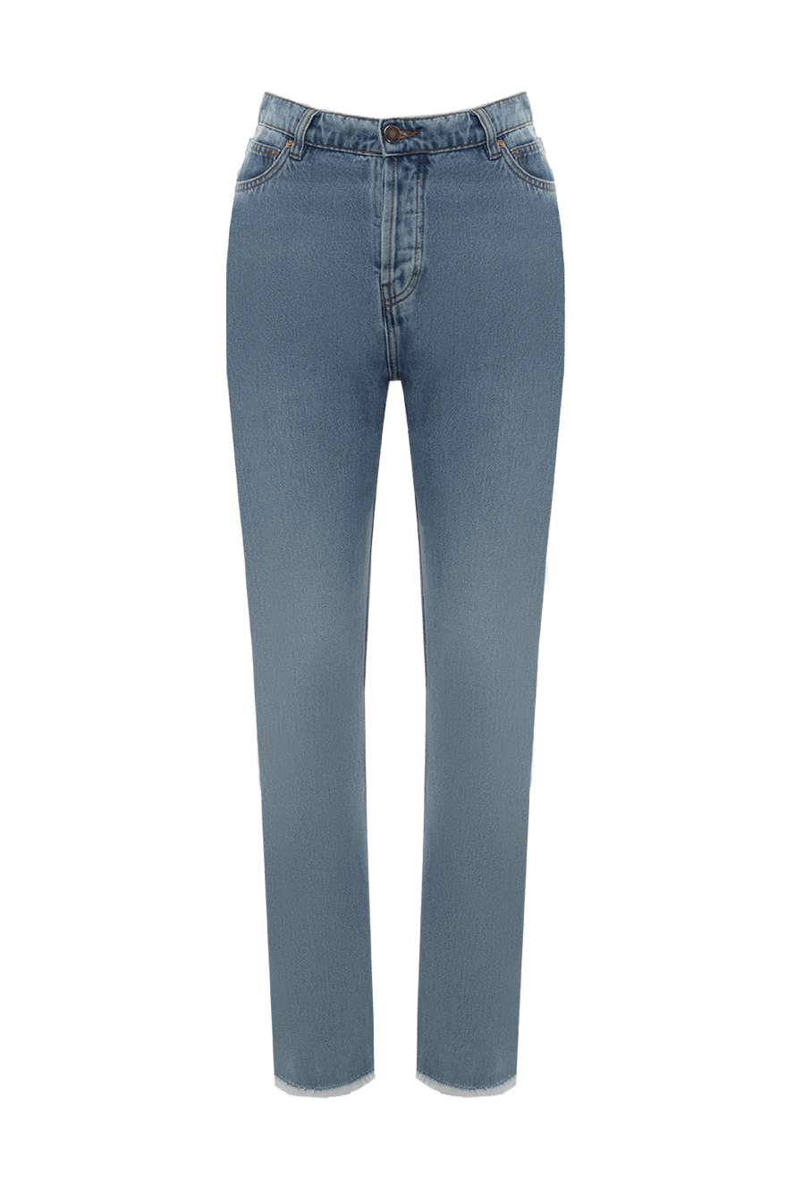 Alexandre Vauthier woman blue cotton jeans for women купить с ценами и фото 144035 - photo 1