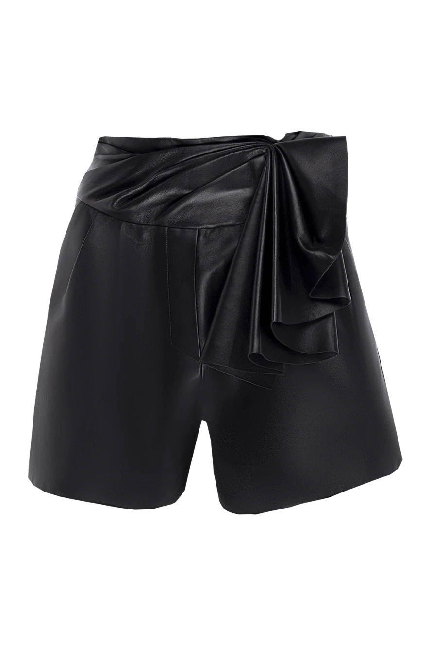 Alexandre Vauthier woman black leather shorts for women купить с ценами и фото 144045 - photo 1