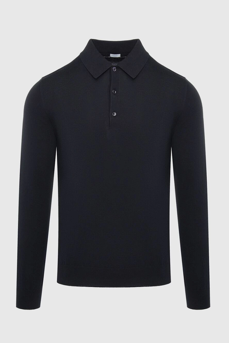 Malo man cotton long sleeve polo black for men купить с ценами и фото 144180 - photo 1