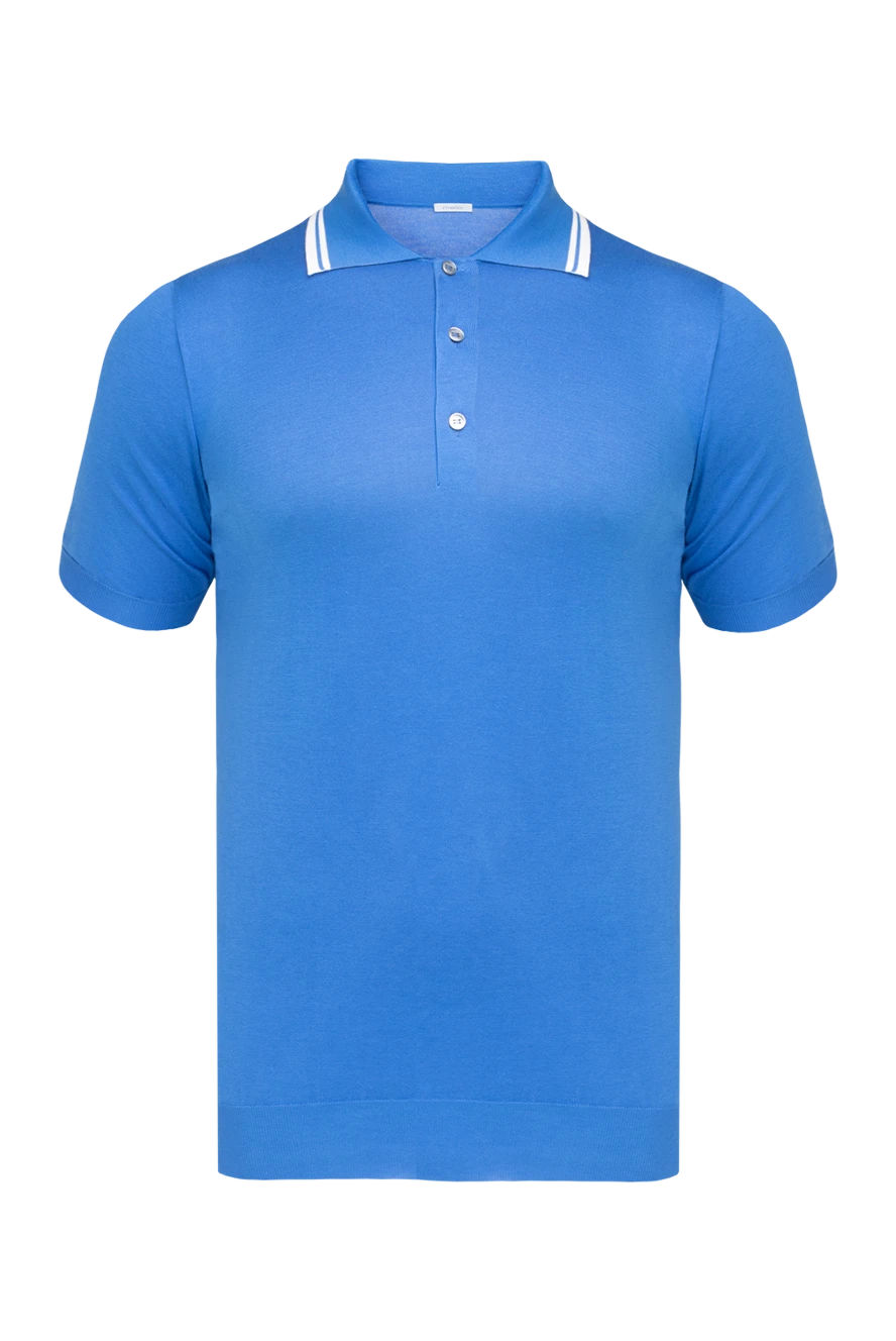 Malo man blue cotton polo for men купить с ценами и фото 144193 - photo 1