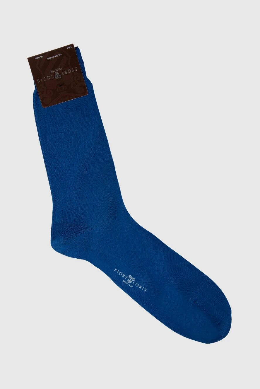 Story Loris man men's blue cotton socks купить с ценами и фото 144259 - photo 1