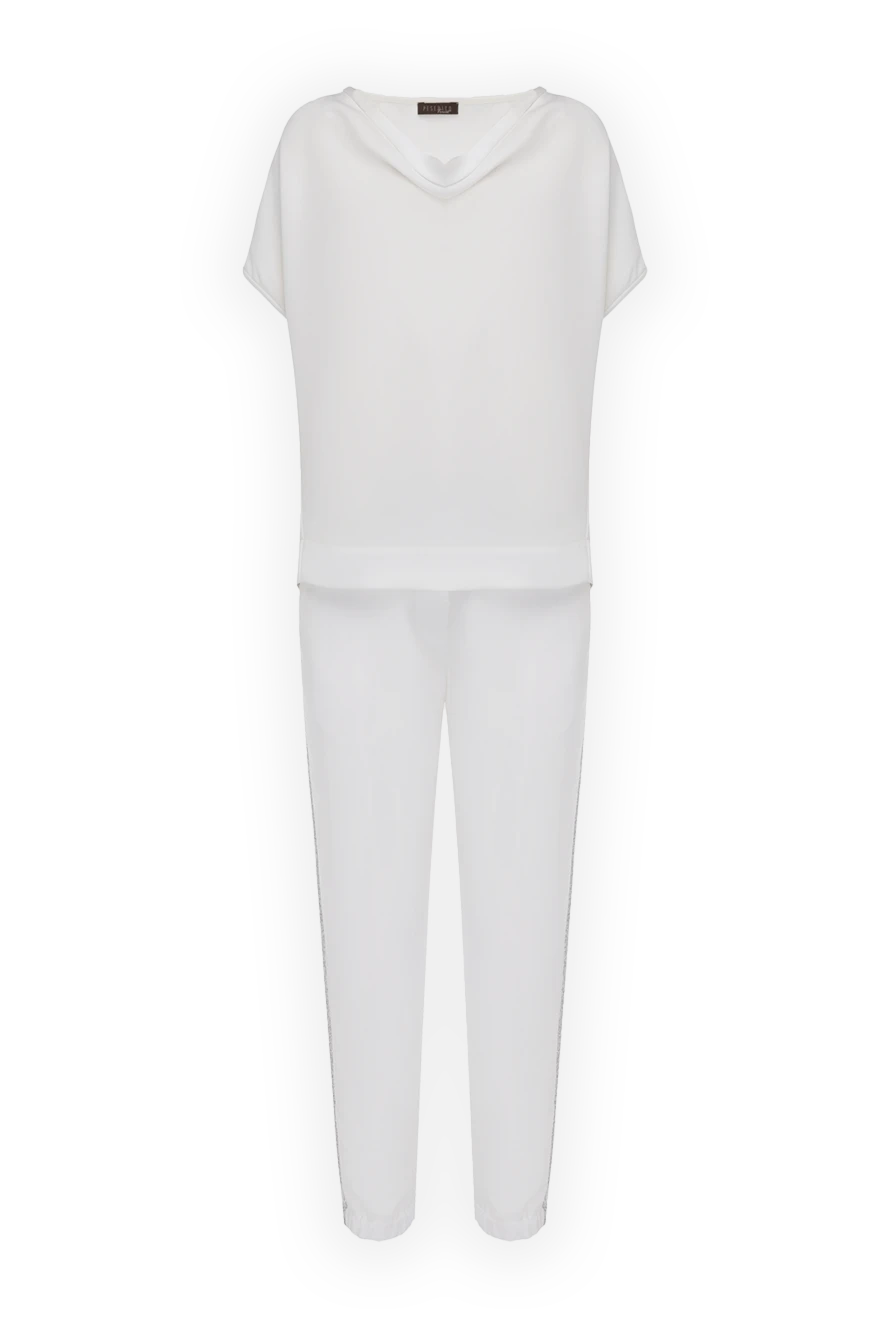 Peserico woman women's walking suit made of polyester, white купить с ценами и фото 144276 - photo 1