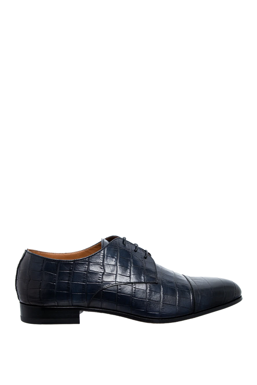 Doucal`s man blue leather men's shoes купить с ценами и фото 144301 - photo 1