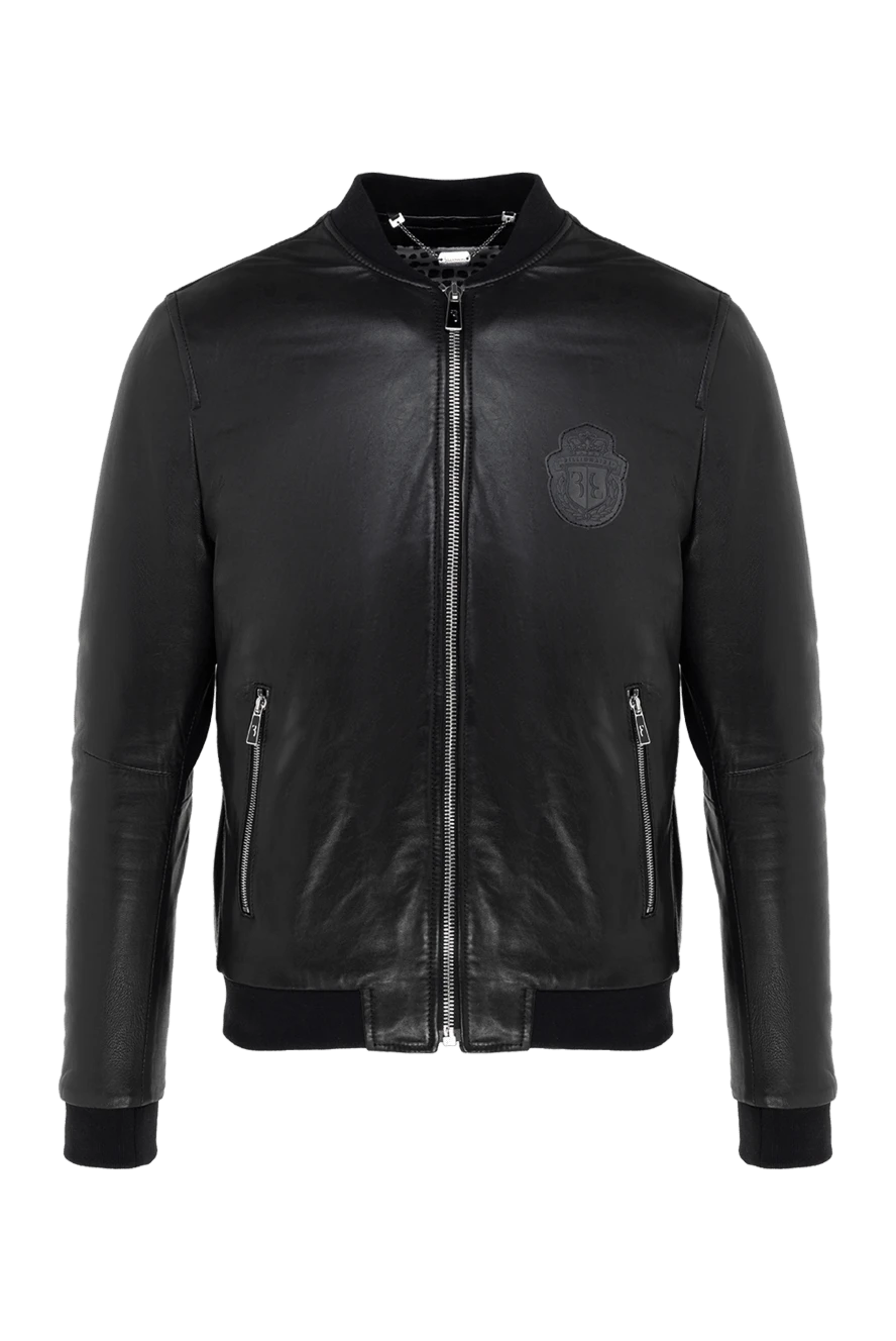 Billionaire man black leather jacket for men купить с ценами и фото 144318 - photo 1