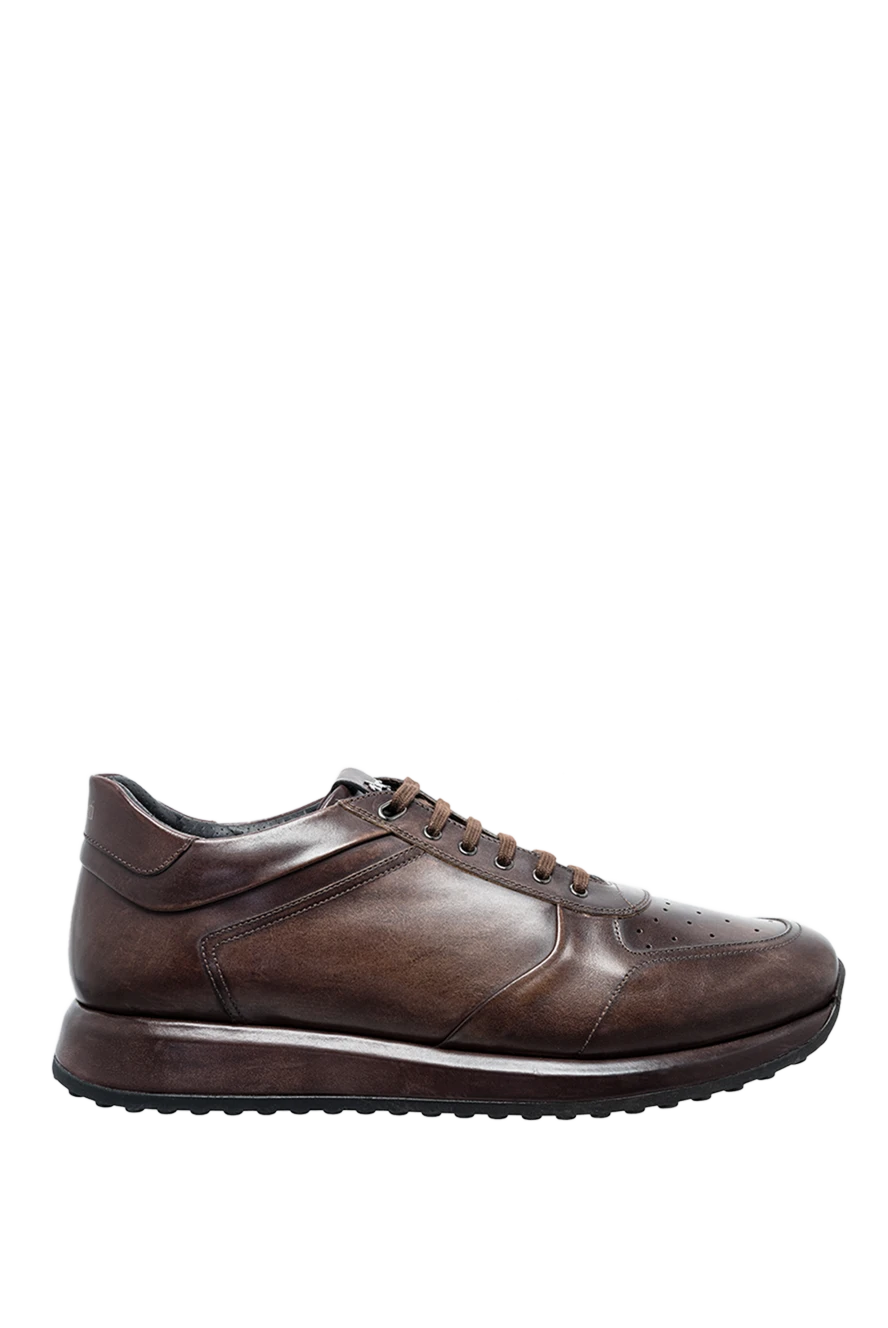 W.Gibbs man brown leather sneakers for men купить с ценами и фото 144324 - photo 1