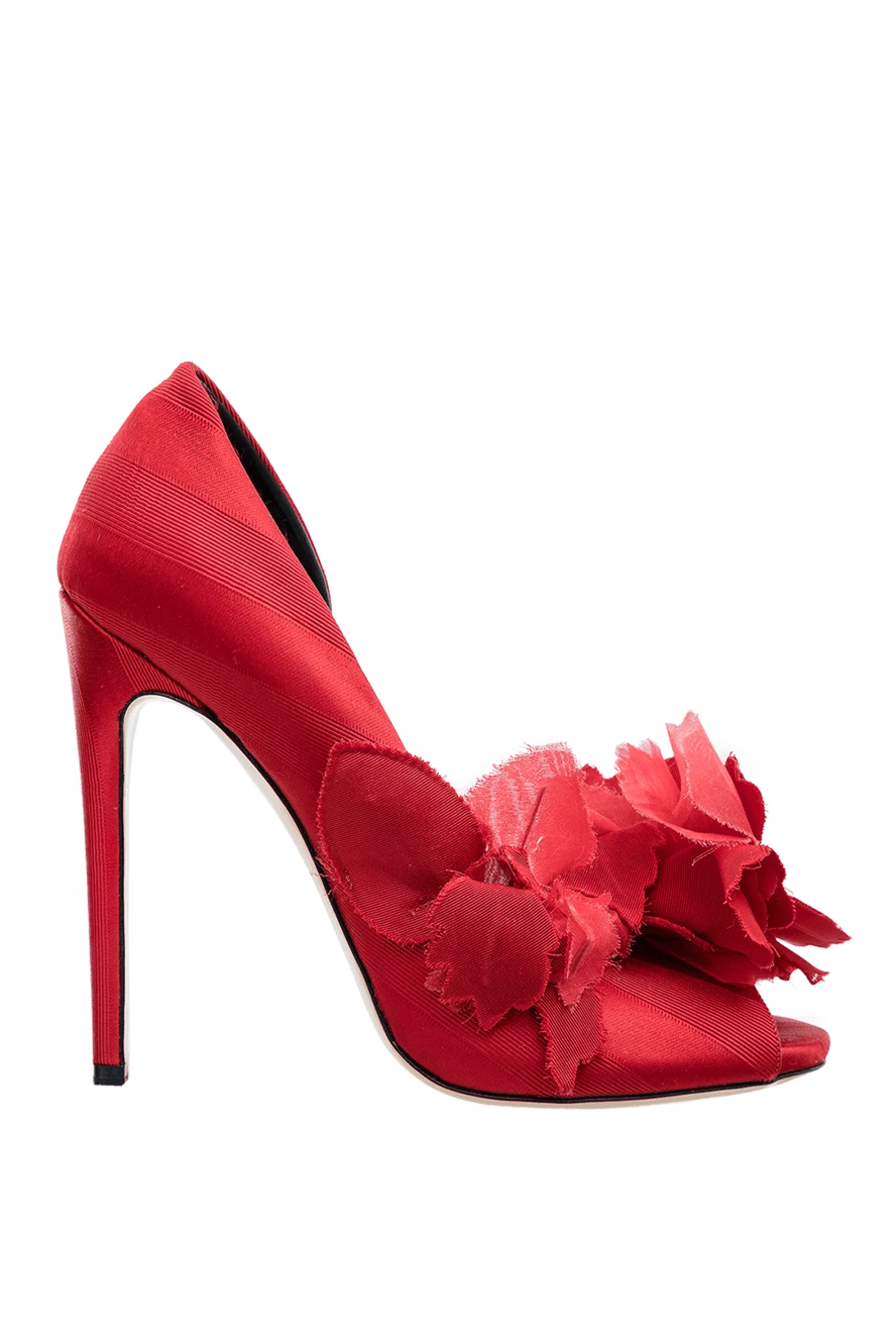 Aleksander Siradekian woman red cotton and silk shoes for women купить с ценами и фото 144359 - photo 1