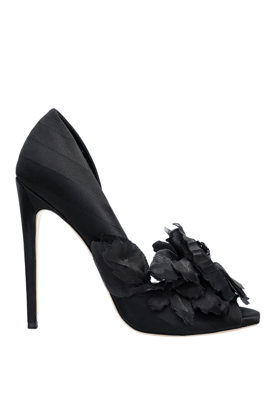 Aleksander Siradekian woman black cotton and silk shoes for women купить с ценами и фото 144361 - photo 1