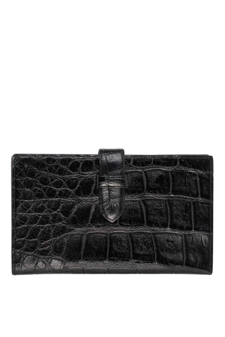 Tardini man black alligator leather business card holder for men купить с ценами и фото 144402 - photo 1