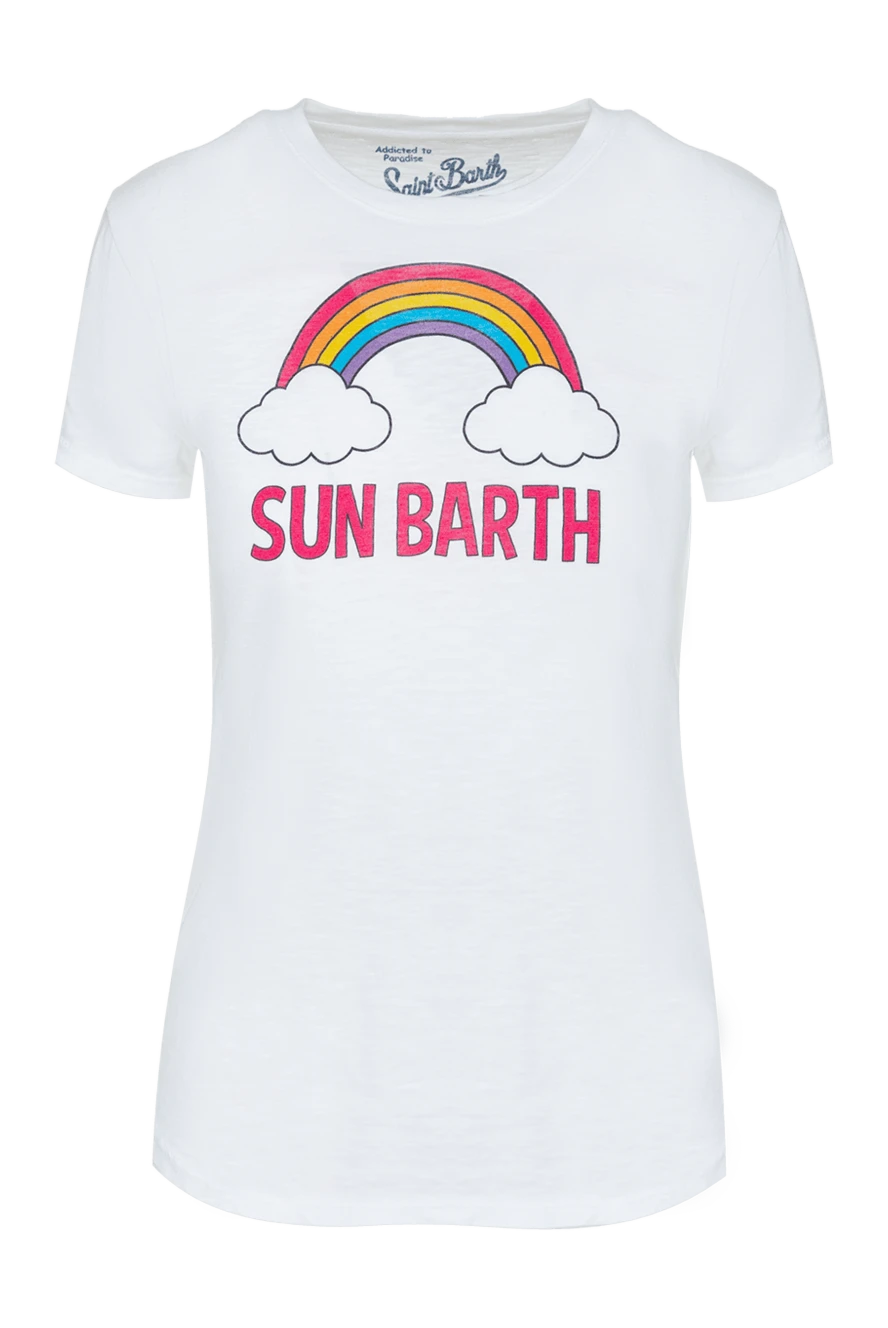 MC2 Saint Barth woman white cotton t-shirt for women купить с ценами и фото 144424 - photo 1