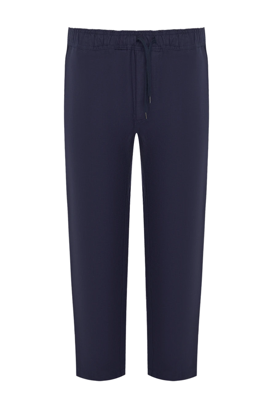 Derek Rose man blue linen trousers for men 144444 - photo 1