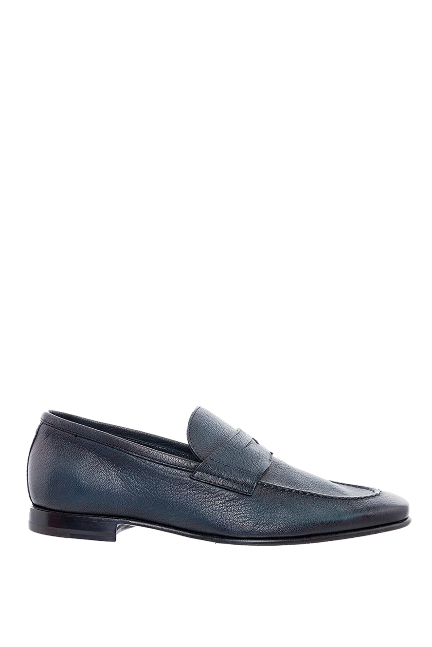 Barrett man blue leather loafers for men купить с ценами и фото 144449 - photo 1