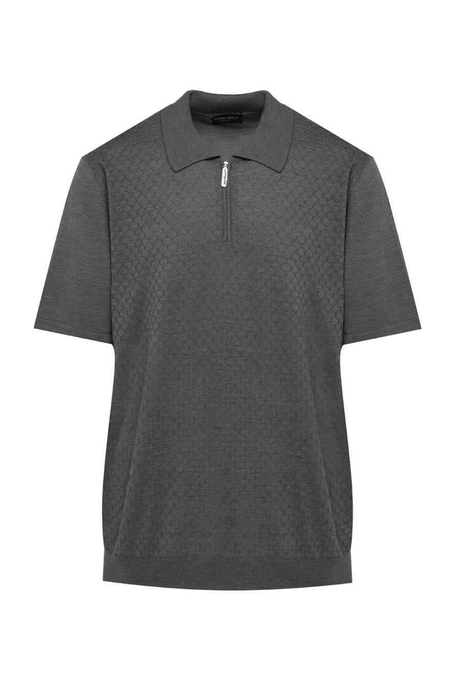 Cesare di Napoli man silk polo gray for men купить с ценами и фото 144461 - photo 1