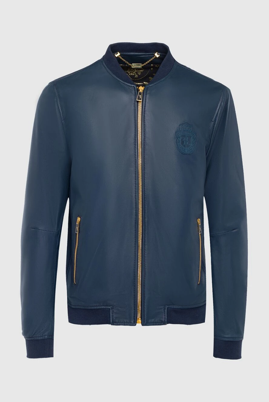 Billionaire man blue leather jacket for men купить с ценами и фото 144514 - photo 1