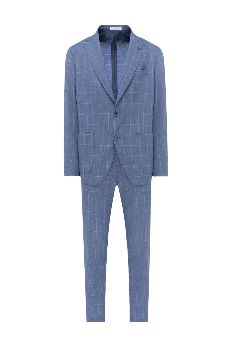 Sartoria Latorre man men's blue wool suit купить с ценами и фото 144517 - photo 1