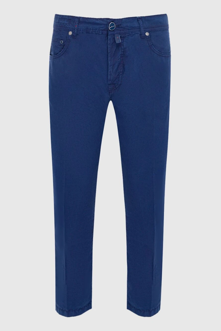 Kiton man blue cotton jeans for men купить с ценами и фото 144527 - photo 1