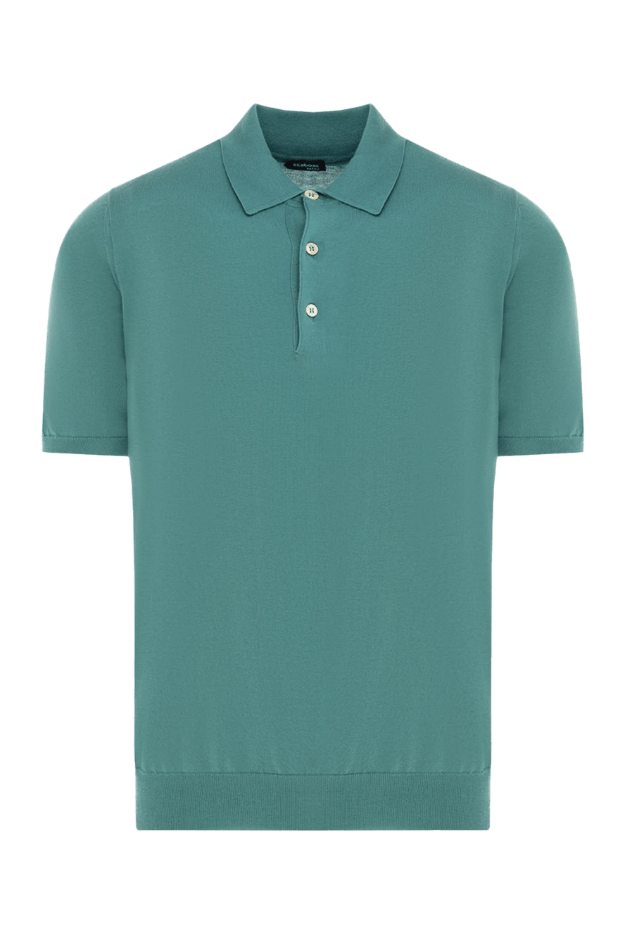 Kiton man cotton polo green for men купить с ценами и фото 144553 - photo 1