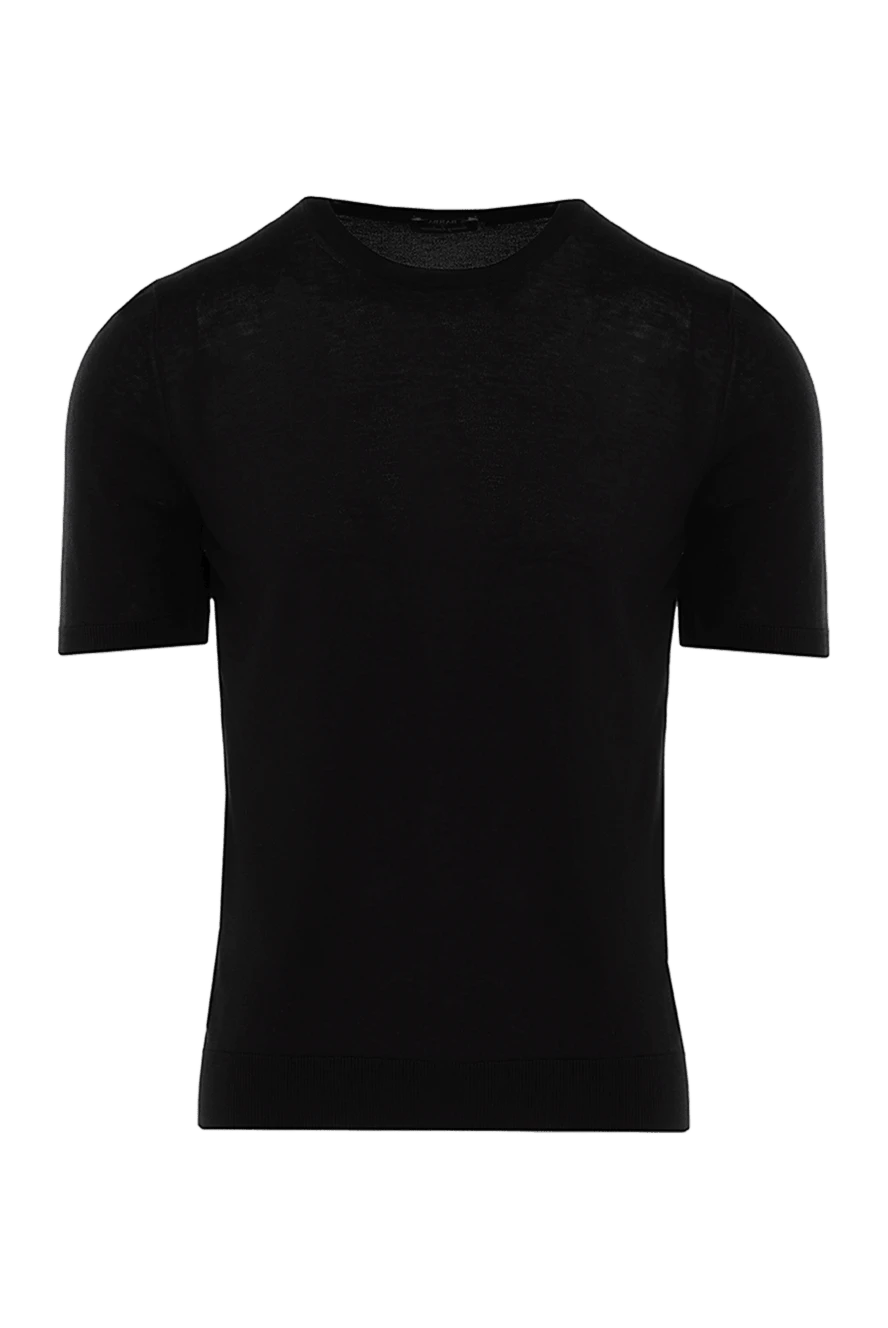 Barba Napoli man silk short sleeve jumper black for men купить с ценами и фото 144570 - photo 1