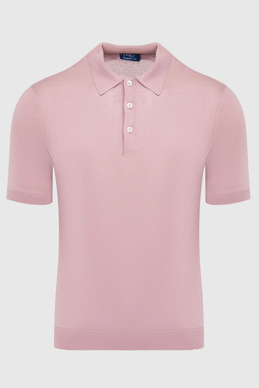 Barba Napoli man silk polo pink for men купить с ценами и фото 144576 - photo 1