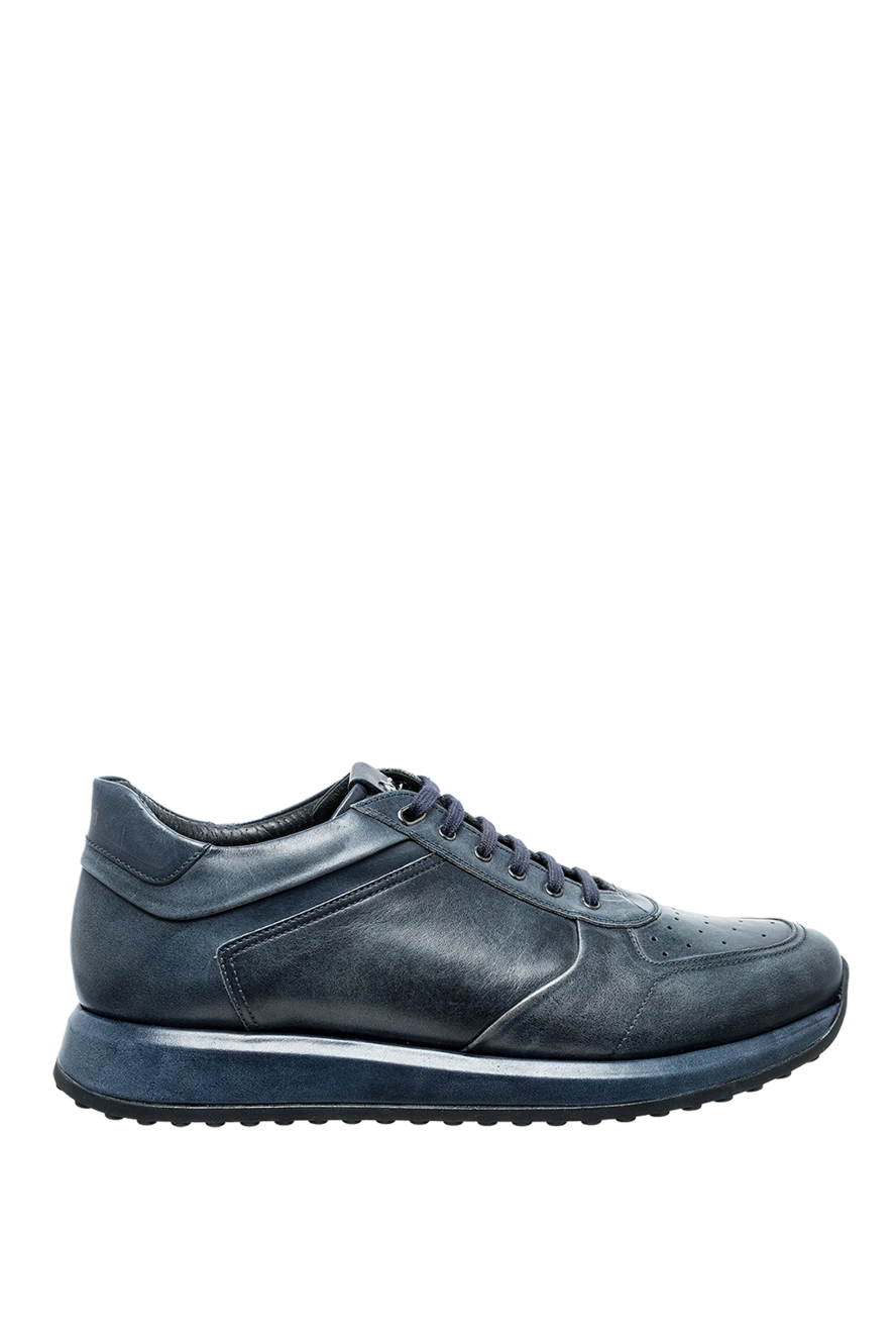 W.Gibbs man blue leather sneakers for men купить с ценами и фото 144609 - photo 1