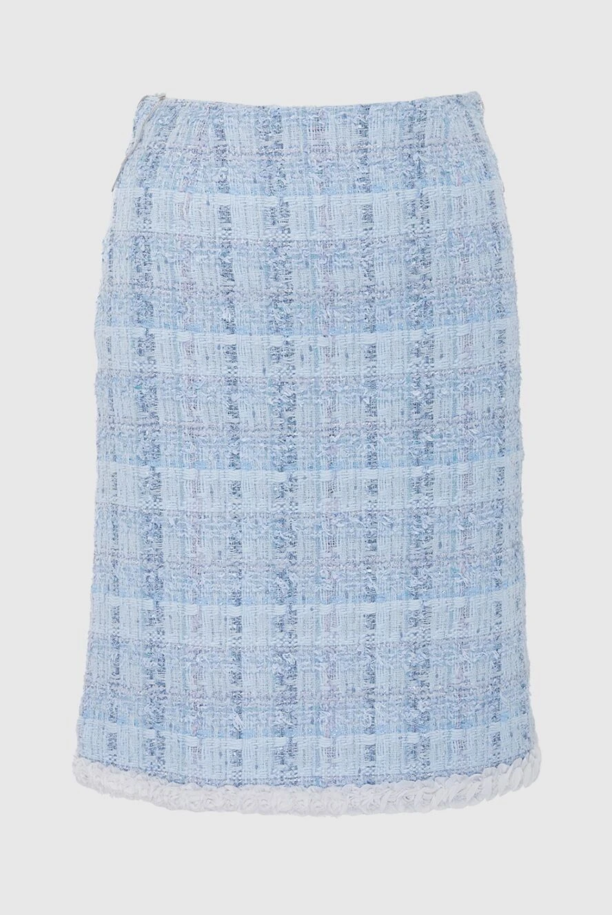 Edward Achour Paris woman blue skirt for women купить с ценами и фото 144632 - photo 1