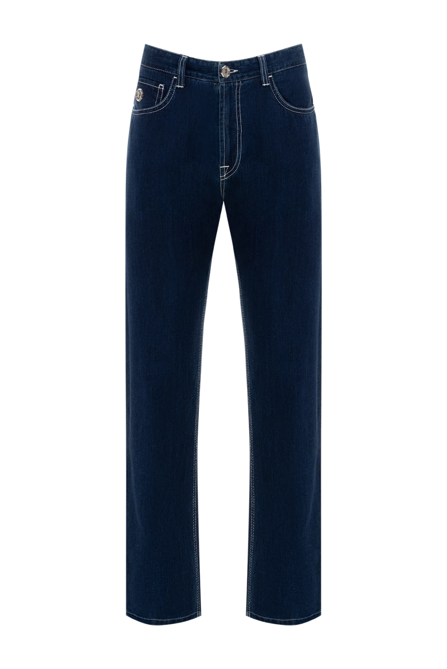 Stefano Ricci ерлерге арналған көк мақта джинсы, қарапайым стиль
144669 - фото 1