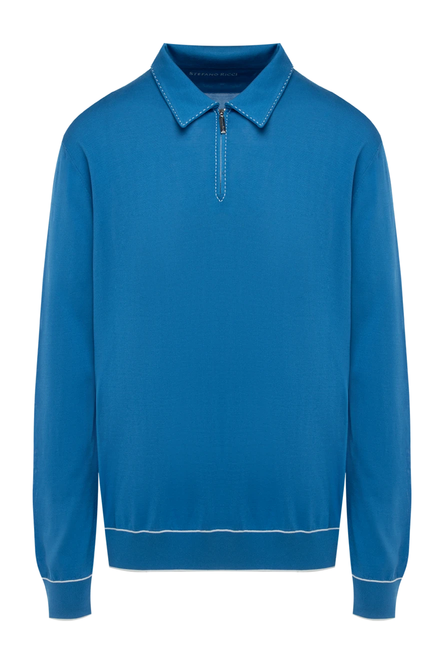 Stefano Ricci поло с длинным рукавом из гладкого шелка с декоративной строчкой
144706 - фото 1