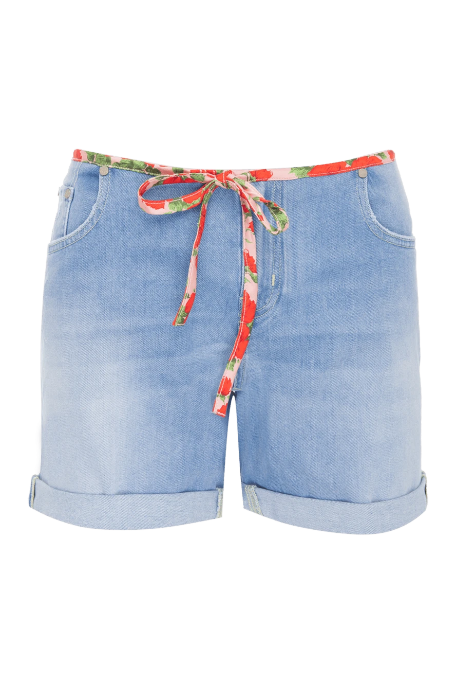 Jacob Cohen woman blue cotton shorts for women купить с ценами и фото 144735 - photo 1