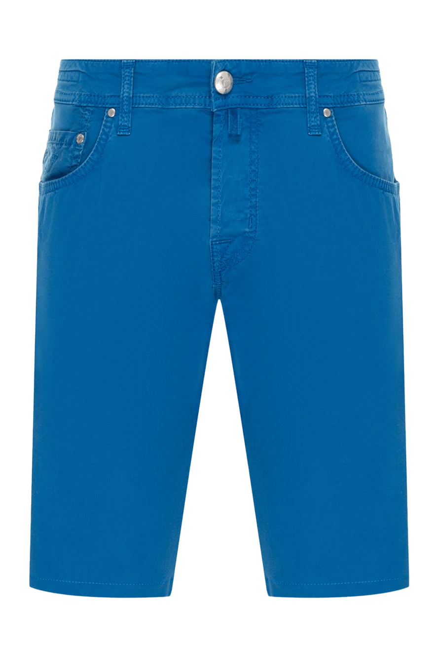 Jacob Cohen man blue cotton shorts for men купить с ценами и фото 144738 - photo 1