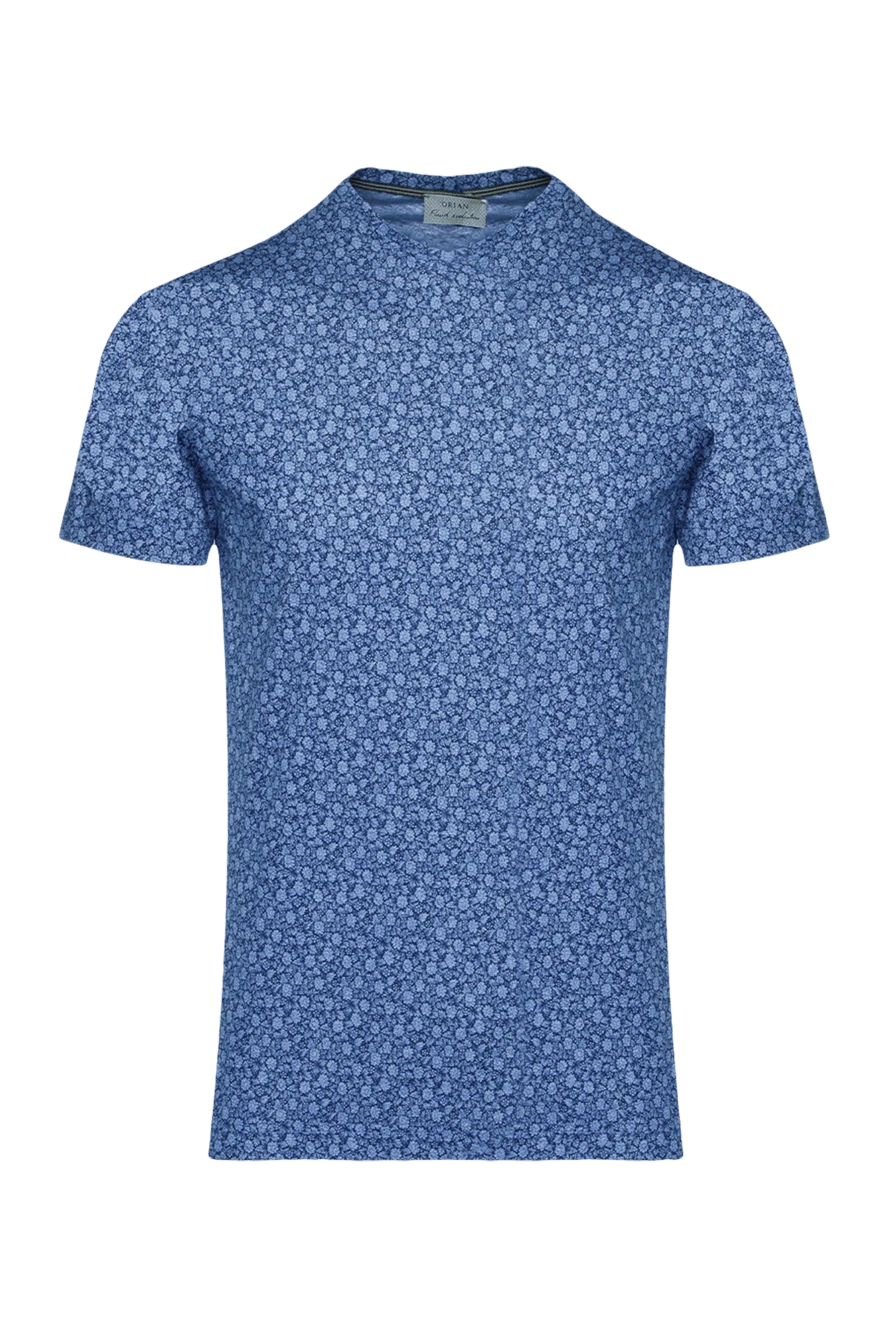 Orian man cotton t-shirt blue for men купить с ценами и фото 144759 - photo 1