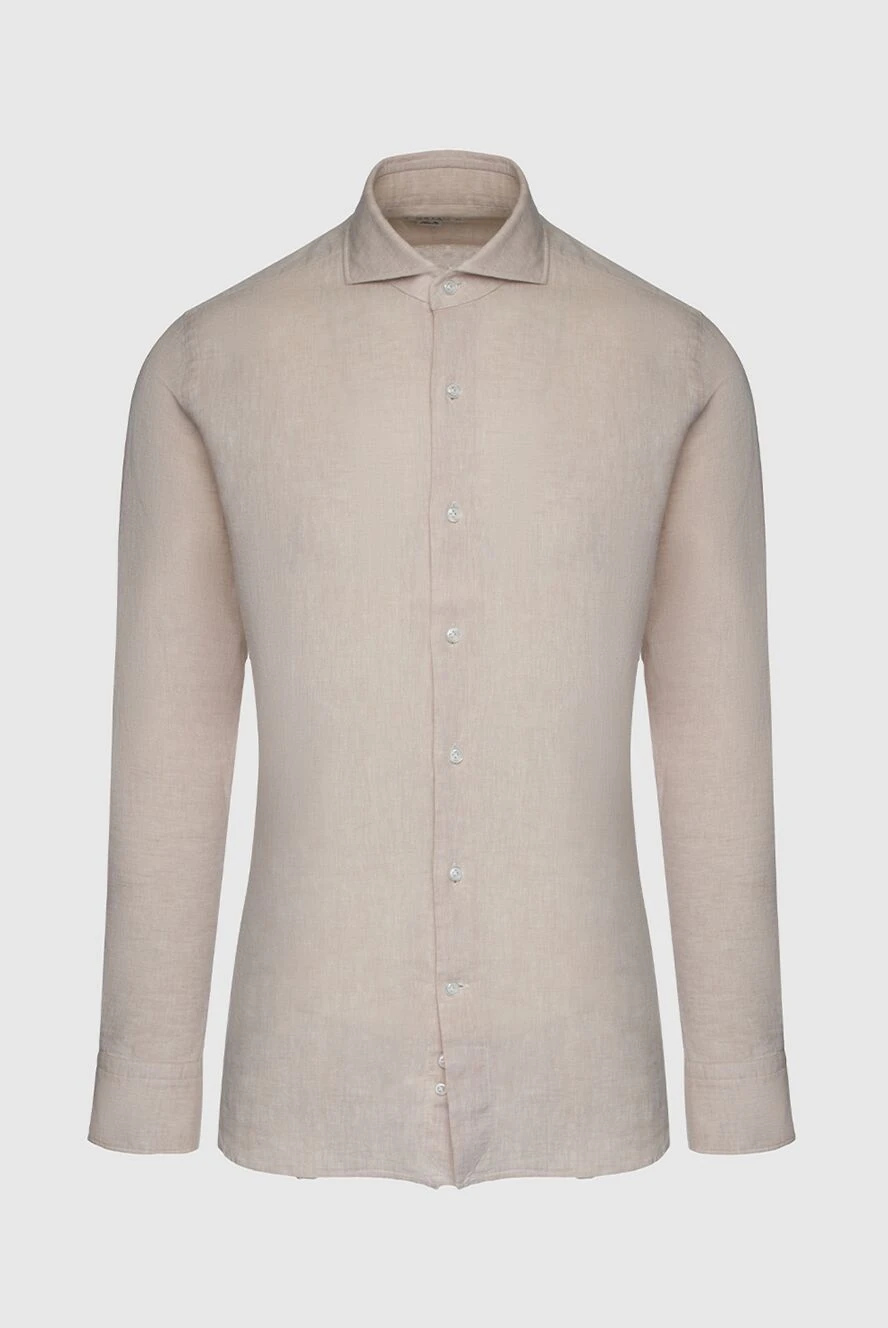 Orian man men's beige linen and cotton shirt купить с ценами и фото 144764 - photo 1