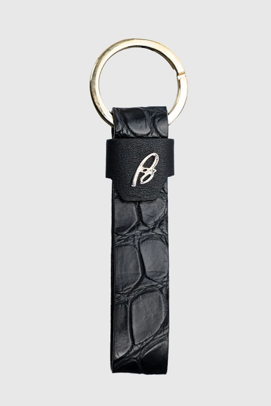 Brioni man black alligator keychain for men купить с ценами и фото 144857 - photo 1