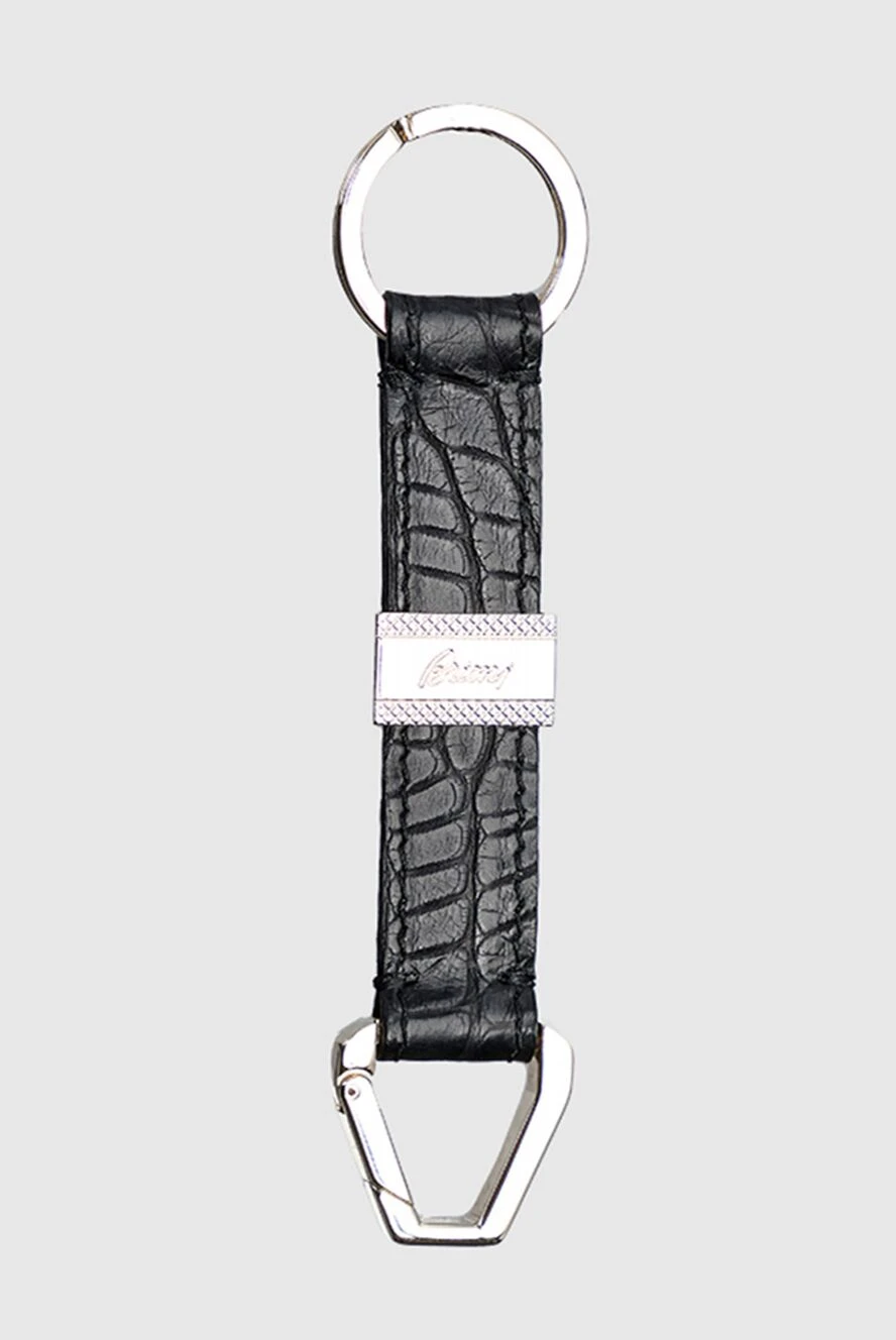 Brioni man black alligator keychain for men купить с ценами и фото 144859 - photo 1