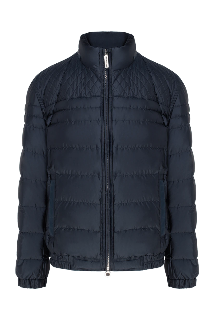 Stefano Ricci куртка из шелка синяя мужская 144898 - фото 1