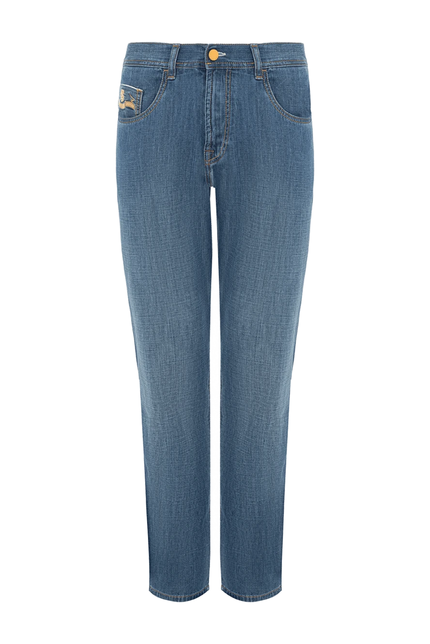 Scissor Scriptor man blue cotton jeans for men купить с ценами и фото 144935 - photo 1