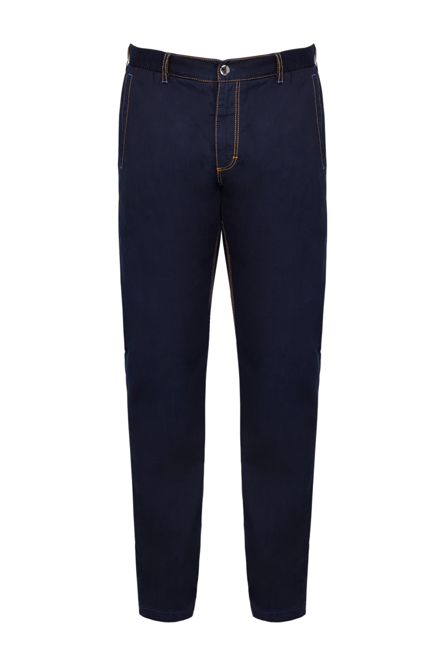 Zilli man blue cotton jeans for men купить с ценами и фото 144944 - photo 1