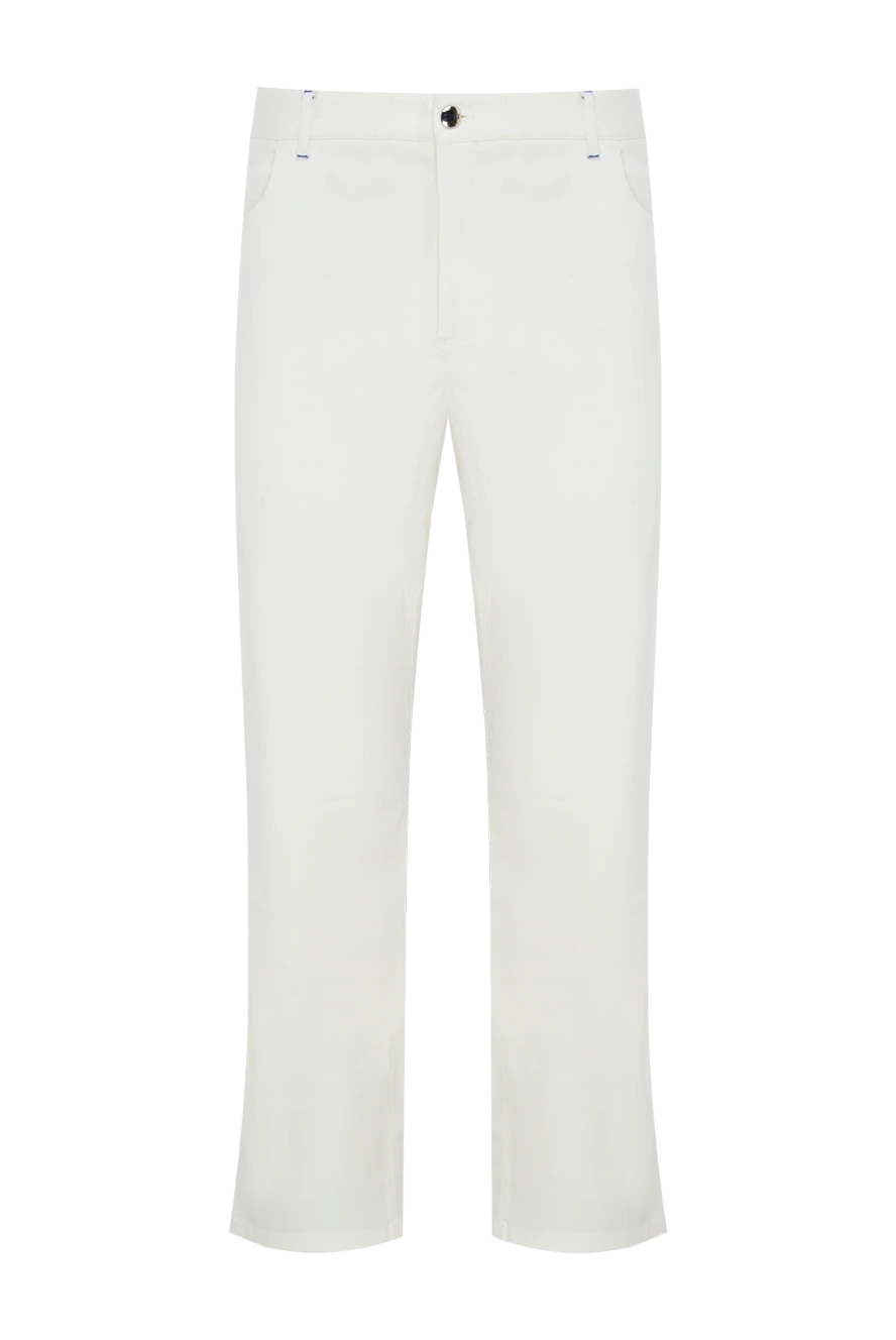 Zilli man cotton and polyester jeans white for men купить с ценами и фото 144963 - photo 1