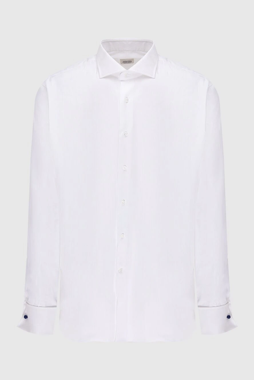 Alessandro Gherardi man white cotton shirt for men купить с ценами и фото 145041 - photo 1