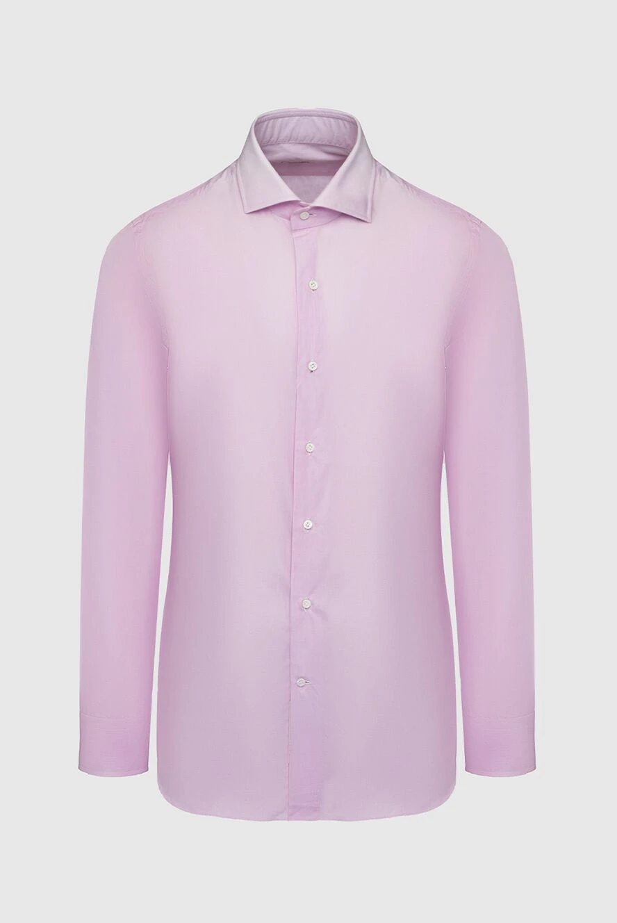 Alessandro Gherardi man pink cotton shirt for men купить с ценами и фото 145042 - photo 1