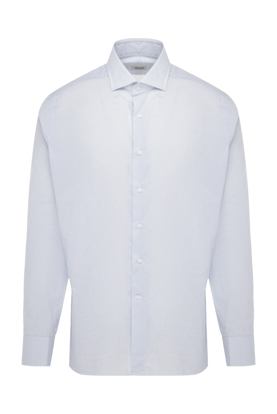 Alessandro Gherardi man blue cotton shirt for men купить с ценами и фото 145052 - photo 1