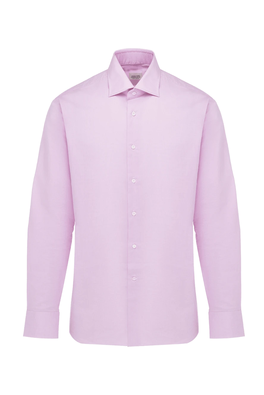 Alessandro Gherardi man pink cotton shirt for men купить с ценами и фото 145056 - photo 1