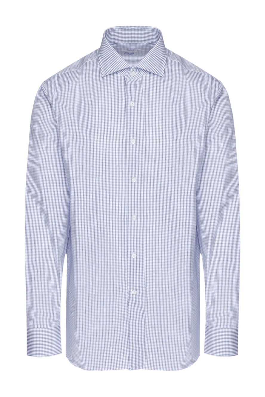 Alessandro Gherardi lightweight cotton shirt in blue check 145057 - photo 1