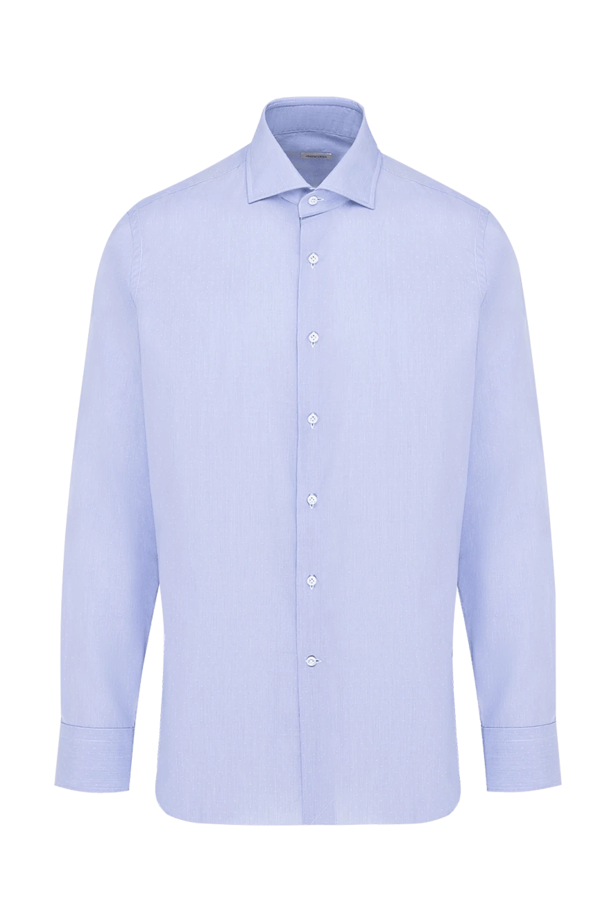 Alessandro Gherardi man blue cotton shirt for men купить с ценами и фото 145060 - photo 1